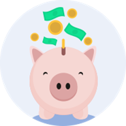 Piggy Bank Saving Money icon