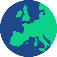 world map of Europe icon