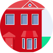 Metro bank red home icon 