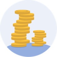 Stack of coins icon